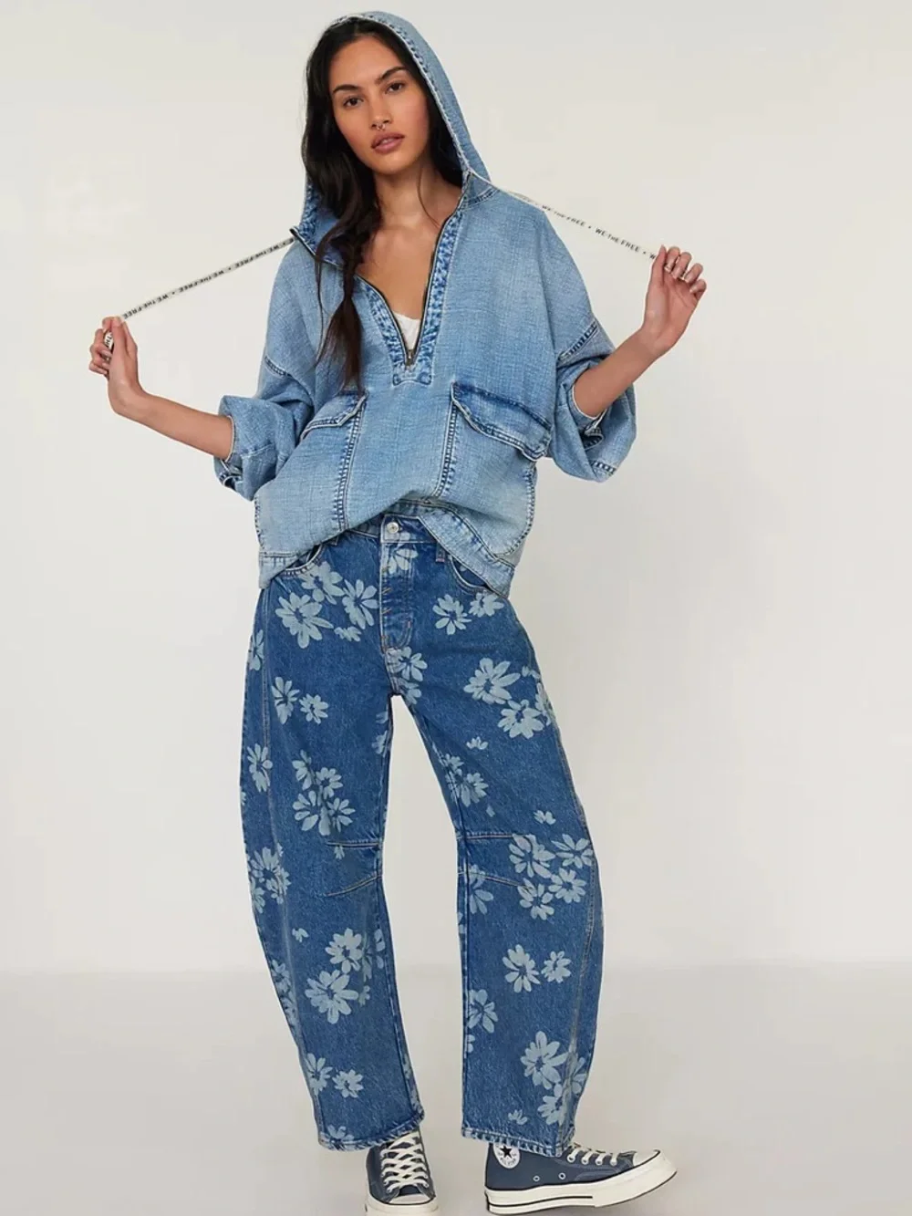 Free People Good Luck Barrel Jeans Daisy 27,30 - Picture 1 of 8